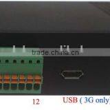 WCDMA modem HSPA+ 3g RS232 modem two channels vioce with Data Rate .14.4Mbps