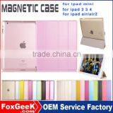 Leather Protective Case for Ipad Air ,tablet pc Cover Slim Leather Case for Ipad Mini and Case With Back Case for Ipad Mini