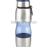 water bottle PC bottle with stainless steel 750ml