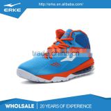ERKE wholesale lastes brand prower sports mens high ankle basketball shoes with air cushion