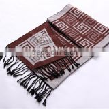 100% knitted viscose woven scarf D800-1