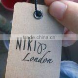 Kraft Hang Tags With Eyelets UV Handling Logo Printing