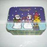 Rectangle tin box, Christmas tin can