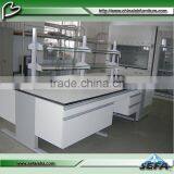 Used School Lab Steel Wood Furniture Epoxy Resin Worktop Central Workstation thumbnail-1