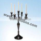 Black Candelabra Wedding Centerpieces And Metal Religious Candelabra With Candel thumbnail-1
