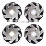 60mm Aluminum LEGO Compatible Mecanum Wheels Set( 2 Left, 2 Right) Basic 14159