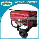 Rated power 3kw ac 220v 50hz power generator with electric start motor by real manufacture