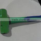 12lb Carbon Steel Forged Sledge Hammer With Rubber /tpr/wooden /plastic Handle thumbnail-3
