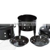 Black Steel 3-in-1 BBQ Smoker thumbnail-3