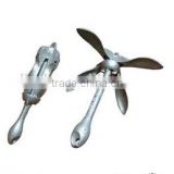 Marine folding anchor for inflatable boat