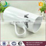 Black Butterfly Decal White Ceramic Bathroom Jug thumbnail-2