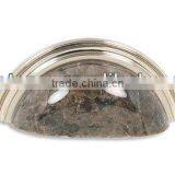 Cup Pull-LA-BN Granite Pull Cup Pull Brushed Nickel for Kitchen and Bathroom thumbnail-1