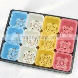 Thicken Colorful Square Plastic Plant Pot for Decoration of Home Office Desk Garden Flower Shop thumbnail-6