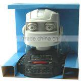 Fashion Smart Sensor Robot Cartoon Radio Robot Clock thumbnail-4