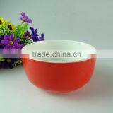 Chaozhou Supplier Stocked Red Porcelain Bowls Household Bowls for Wholesale thumbnail-1