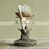 Home Goods Antiques Resin Deer Antler Old Fashioned Candle Holder thumbnail-3