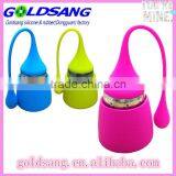 Silicone Tea Infuser Strainer With Drip Tray /Cute Travel Portable Tea Strainer thumbnail-1