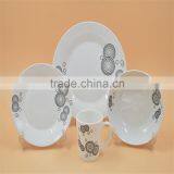 High White Ceramic Porcelain Dinner Set thumbnail-4