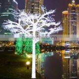 Home garden decorative 500cm Height outdoor artificial white flashing LED solar lighted up trees EDS06 1432