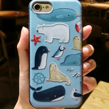 Новые мобильные чехлы для телефонов iPhone 7/7Plus/6/6s/6plus/6splus из TPU и силикона с животными в тематике мультфильмов thumbnail-4
