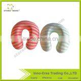 U Shape Neck Pillow Stripe Transfer Printing Massage Memory Comfortable Travel Pillow thumbnail-1