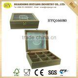 Wholesale Unfinished Wooden Tea Box With Dividers thumbnail-1