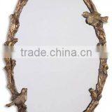 Antique Bird Design Metal Wall Mirror thumbnail-1