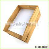 Natural Bamboo Office 2-Tier Letter Tray Homex-BSCI thumbnail-1