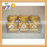 3pcs Airtight Ceramic Canister Sets thumbnail-1