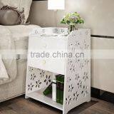 Large Size 2 Drawer Nightstand Modern Jane White Bed End Cabinet Multifunctional Storage Cabinet Bed End Table Waterproof Firepr thumbnail-3