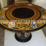 Micro Mosaic Marble Inlay Table Top, Pietra Dura Inlay Table Top thumbnail-1