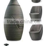 5pcs Beautiful Bullet Shape Wicker Sofa With Small Packed Volume thumbnail-1