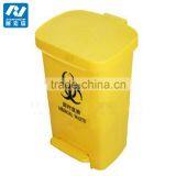 Wholesale Eco-friendly HDPE 70L Yellow Plastic Foot Pedal Waste Bin thumbnail-4