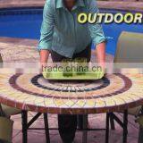 2016 Amzon Hot Selling Plastic Fitted Table Cover for Round Table thumbnail-1