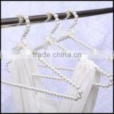 Fashion Plastic Pearl Bow Shirt Clothes Hangers Anti-Slip for Adult Top,custom Plastic Hanger Manfuacturer thumbnail-2
