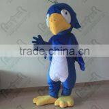 Yellow Beak Blue Eagle Mascot Costume White Belly thumbnail-2
