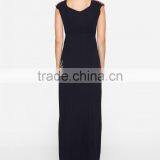 Boho Sleeveless Side Slit Maxi Plus Size Long Embroidered Dress HSd5179 thumbnail-5