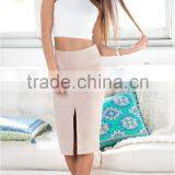 2016 Hot Sale Two Piece Set Ladies Clothing Latest Model Blouse and Skirt thumbnail-4