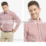 SZXX Tops Wholesale Red Stripe Mens Long Sleeve Casual Shirts thumbnail-2