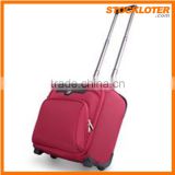 2015 Newest Classic Polyester Trolley Suitcase Stock Wholesale
