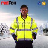High Visibility Cheap Men Reflective Safety Softshell Winter Jacket thumbnail-3