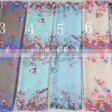 Fashion Chiffon Print Swallow Bird Designer Scarf thumbnail-2