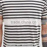 Cheap High Quality Striped Men Crew Neck T-shirt Manufacturers in China thumbnail-3