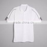 3 Strip Sleeve Moisture Polo Company Workers Uniform Custom Logo Heat Sealed on Back of Neck 100% Polyester Pique Mens Polo Whol thumbnail-6