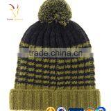 Pom Pom Beanie Knitted Winter Wool Hats thumbnail-1