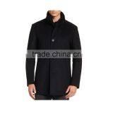 Mens Black Stand Collar Jacket,linen Blazer,coat Type Jacket thumbnail-2