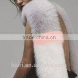 Winter Casual Fashion Women Big Whole Fox Fur Scarf Lady Colorful Wraps Women Faux Fur Wrap Shawls thumbnail-1