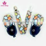 Cute Rugby Pattern Newborn Brown Color Crib Shoes Baby Shoes Matching Pacifier Clip thumbnail-6