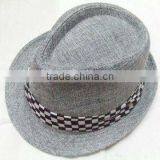 2012 Fashionable Design Fedora Hat With Customized Logos thumbnail-1