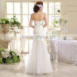 Wholesale Price Fishtail Wedding Dress With Appliques Designs thumbnail-3